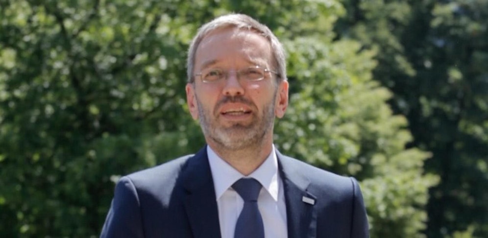 (Archivbild) Regierungsklausur in Mauerbach: Innenminister Herbert Kickl (FP)
