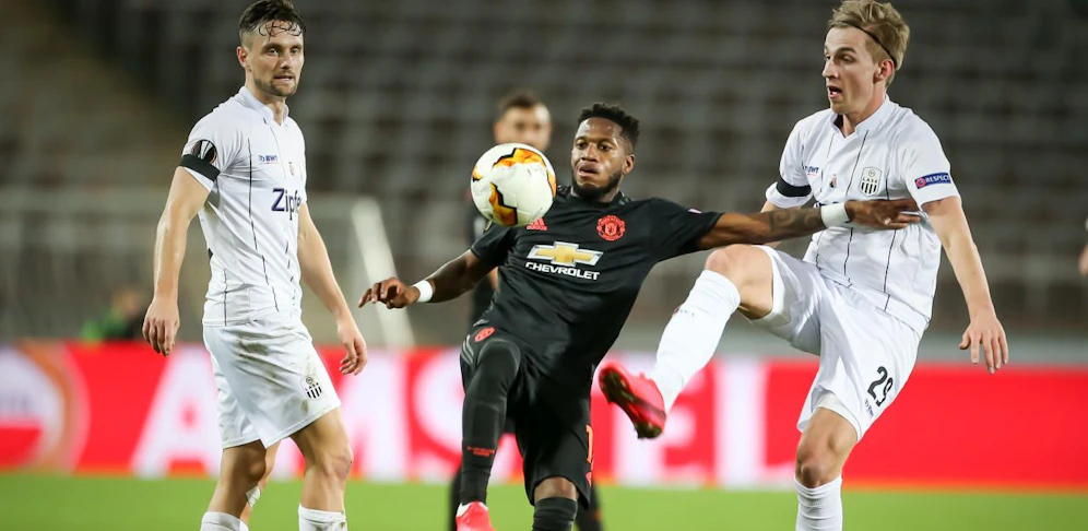 James Holland und Marko Raguz gegen United-Star Fred