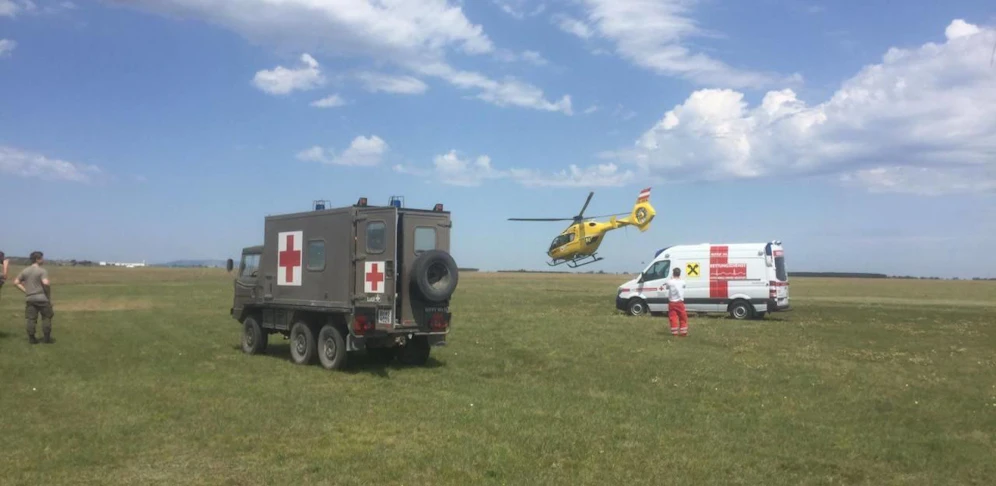 Per Christophorus-Hubschrauber wurde die Frau ins Spital geflogen.