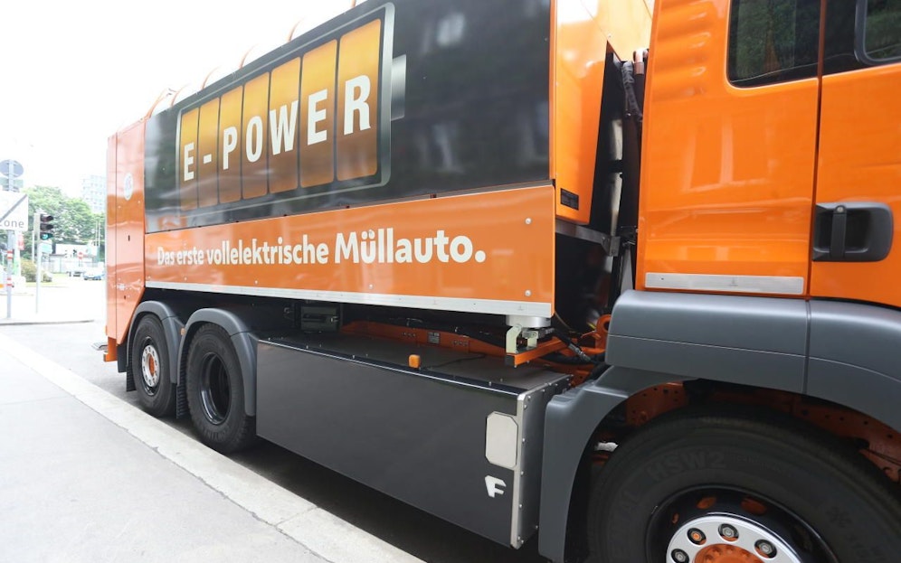 Das erste vollelektrische Müllauto der MA 48 wurde preisgekrönt.