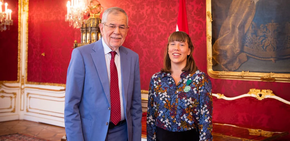 Van der Bellen fliegt mit der 17-jährigen Klimaaktivistin Anika Dafert nach New York. 