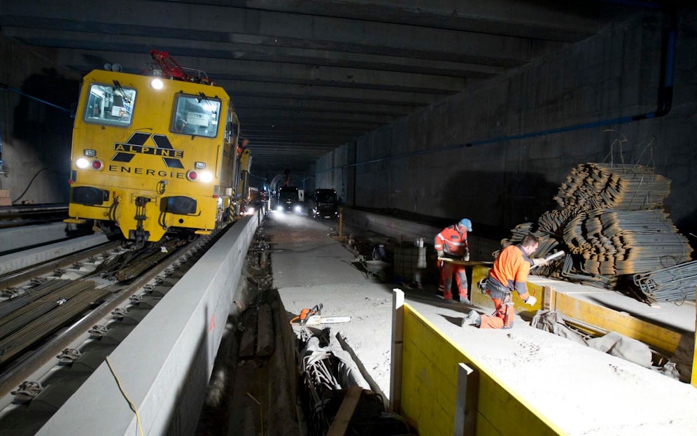 Die Arbeiten am Lainzer Tunnel