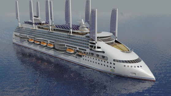 So soll das umweltfreundliche Kreuzfahrtschiff der japanischen Organisation aussehen.