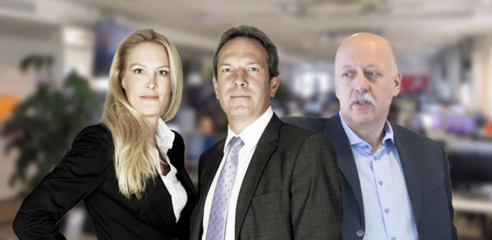 Herausgeberin Dr. Eva Dichand, Geschäftsführer Wolfgang Jansky und Chefredakteur Dr. Christian Nusser freuen sich über die aktuellen Mediaanalyse-Zahlen.