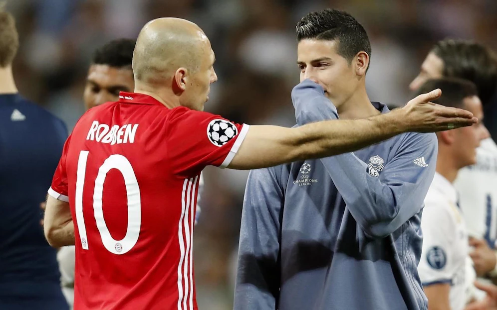 Arjen Robben gegen James Rodgriguez im Streit um die Nummer 10. 