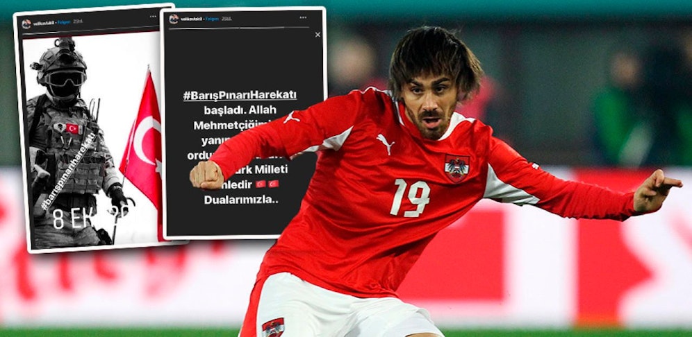 Veli Kavlak begrüßte auf Instagram den türkischen Einmarsch in Syrien. Die Fotos dürften nicht von ihm selbst stammen.