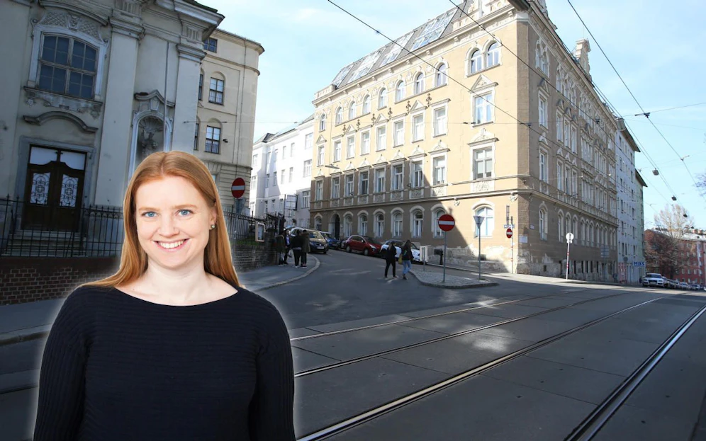 Angelika Pipal-Leixner; Die Gefahrenstelle bei der Hofzeile in Döbling.