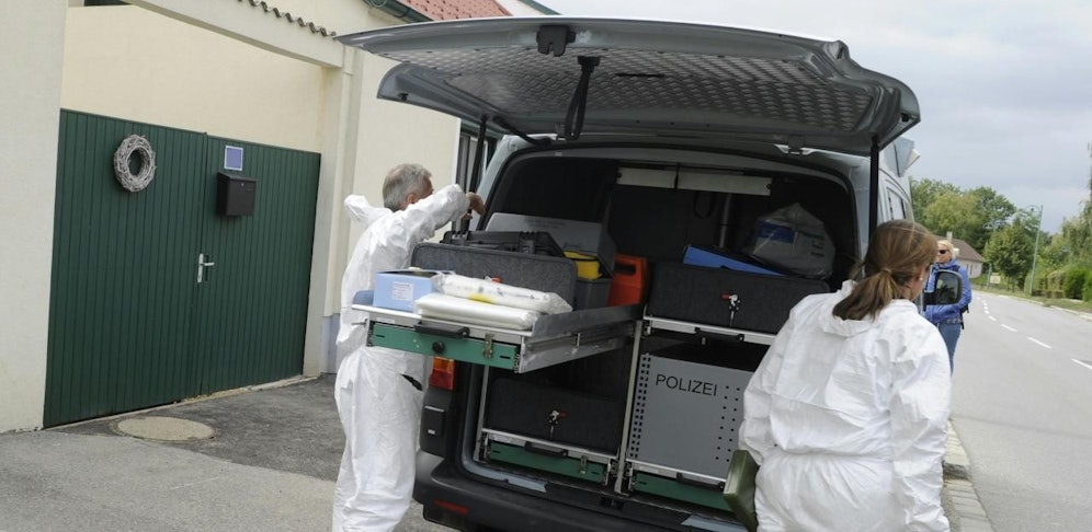 LKA ermittelt am Tatort.