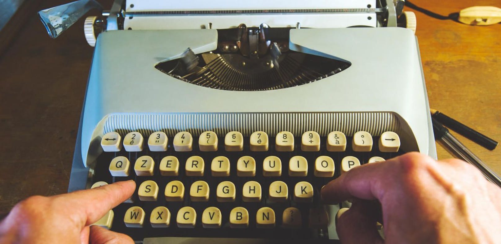 Bei der Salzburger Landtagswahl kommt die Schreibmaschine wieder zum Einsatz