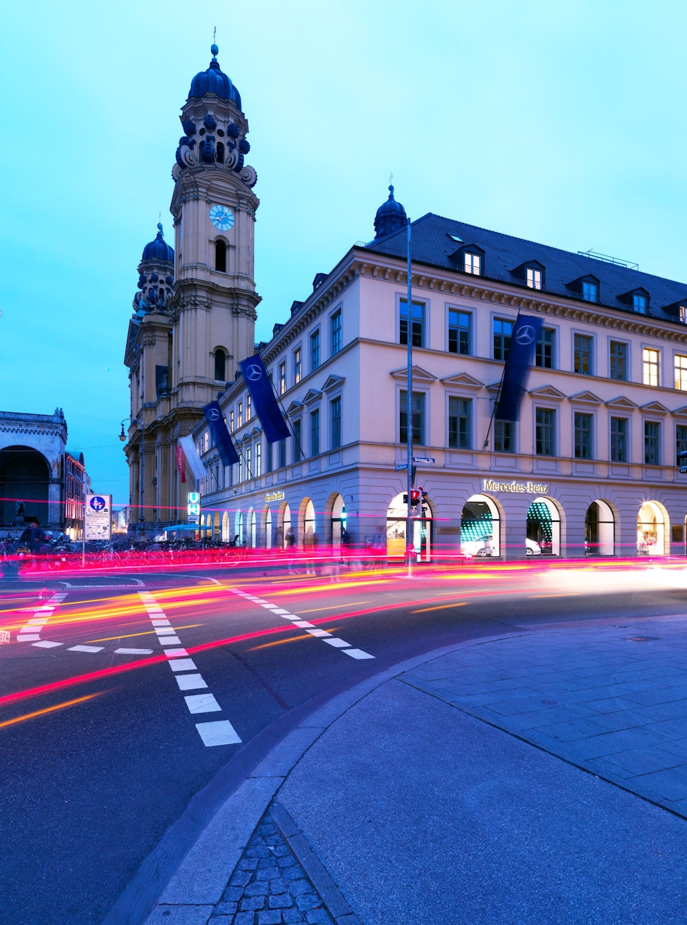Odeonsplatz in München - hier bestellte das Mädchen einen Fahrdienst