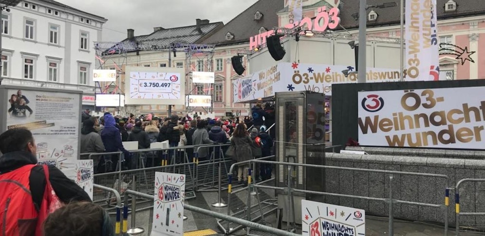 Das Rekordergebnis wurde heute Vormittag am Rathausplatz verkündet.