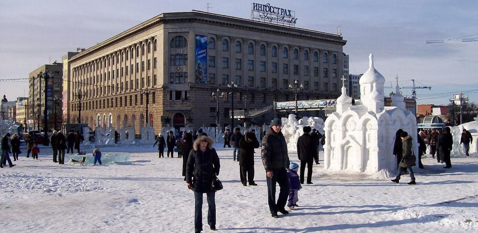 Eisskulpturen in Chabarowsk 2008. Symbolfoto