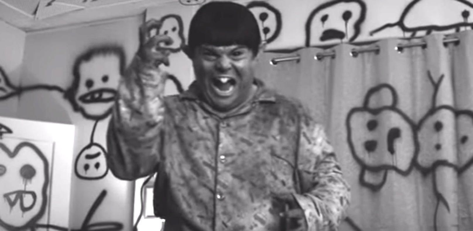 Jack Black als Rattenjunge in "Die Antwoord"-Video