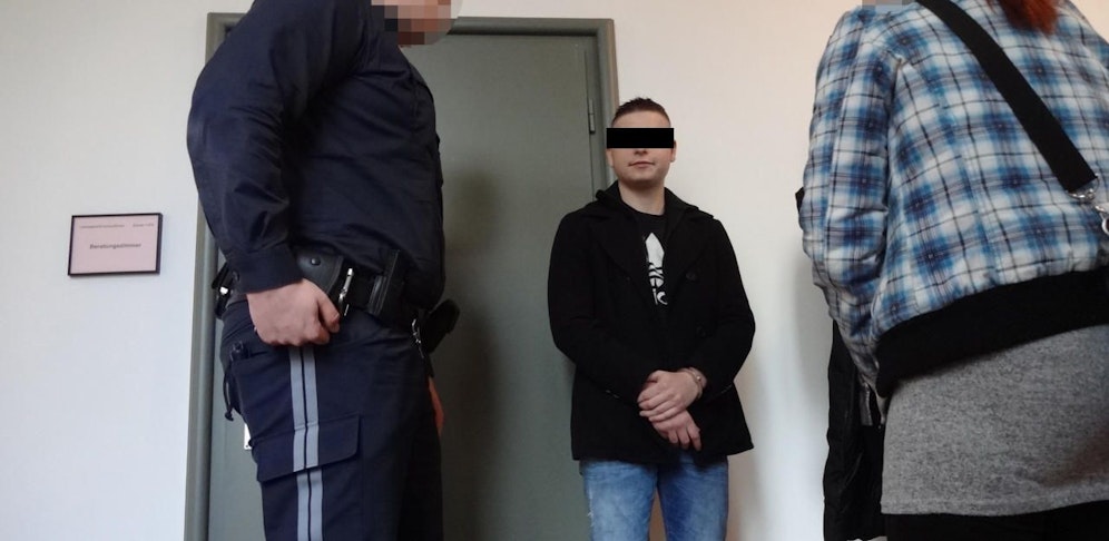 Der Burgenländer beim Prozess.