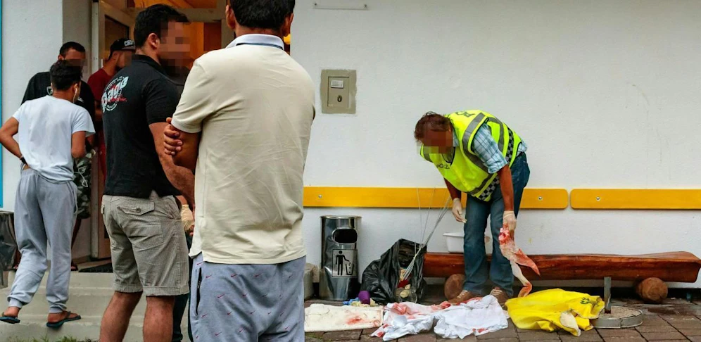 Eine blutige Auseinandersetzung im Flüchtlingsheim "Bürglkopf" bei Fieberbrunn