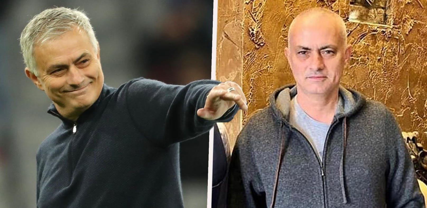 Jose Mourinho vor und nach dem Friseur-Termin