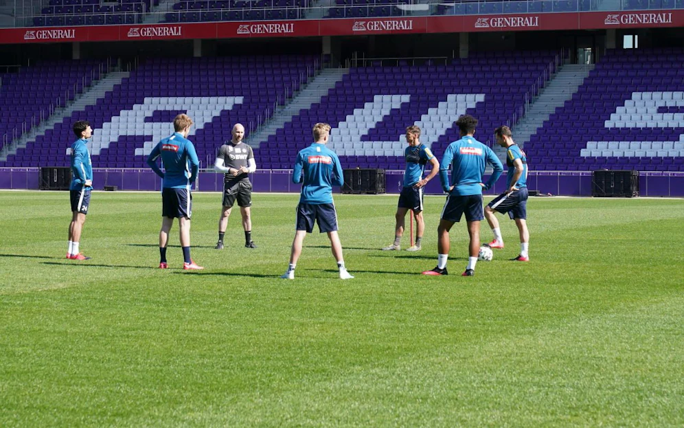 Die Austria gibt Einblicke ins Training. 