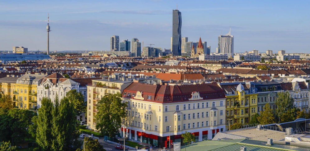 Stadtansicht von Wien. 