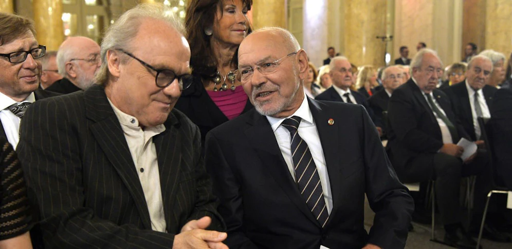 Michael Köhlmeier (l.) Rede war gegenüber dem Originalmanuskript sogar entschärft.