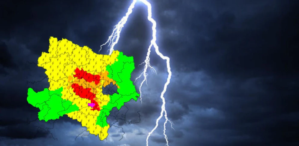 Alarmstufe "Rot" für viele Bezirke.