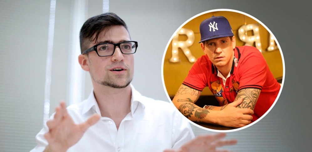 Martin Sellner wollte Money Boy live sehen, darf aber nicht.