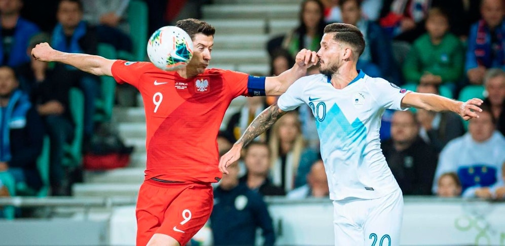 Robert Lewandowski war beim 0:2 in Slowenien wirkungslos