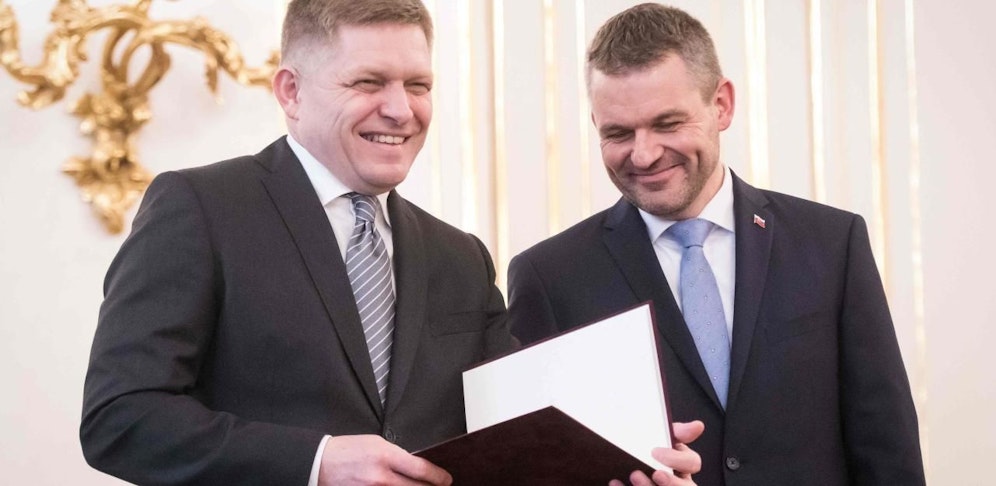 Robert Fico und sein Nachfolger Peter Pellegrini