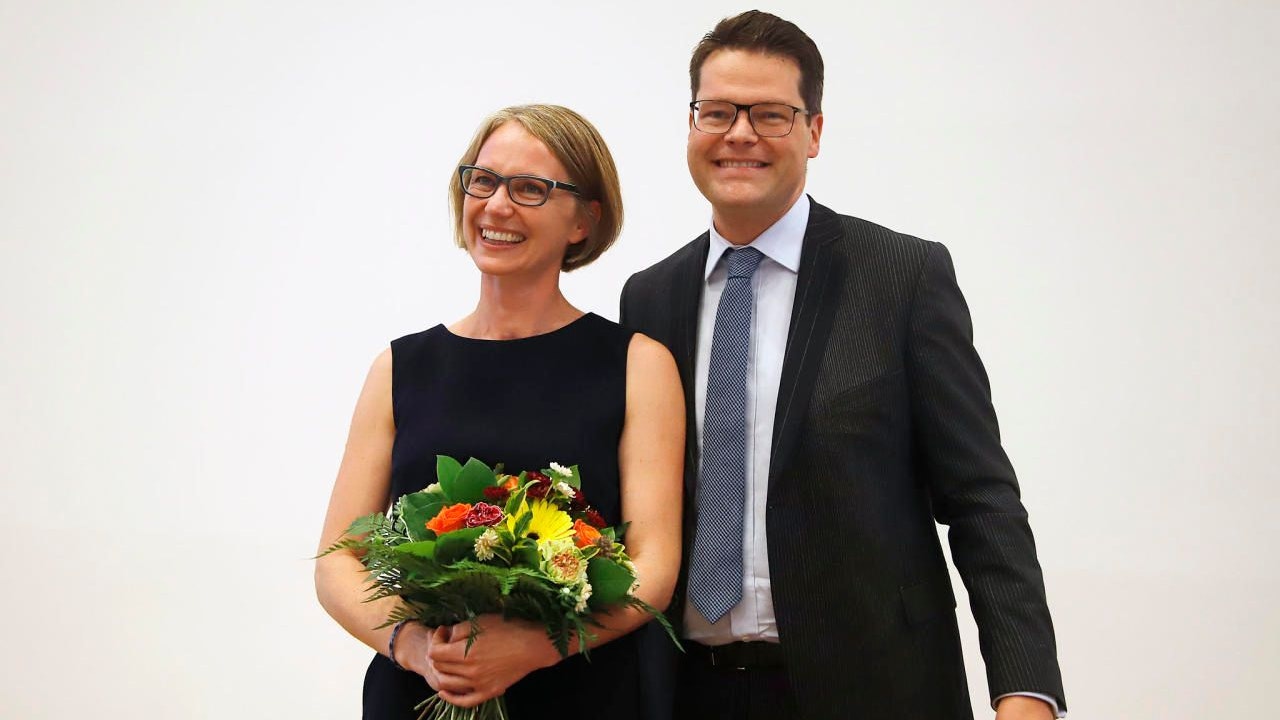 Bezirksvorsteherin Michaela Schüchner und Stadtrat Jürgen Czernohorszky von der SPÖ