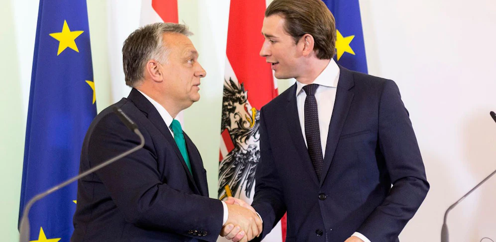 Viktor Orban und Sebastian Kurz