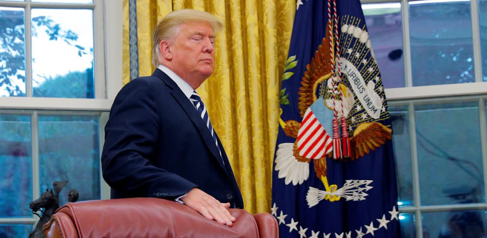 Us-Präsident Donald Trump im Oval Office.