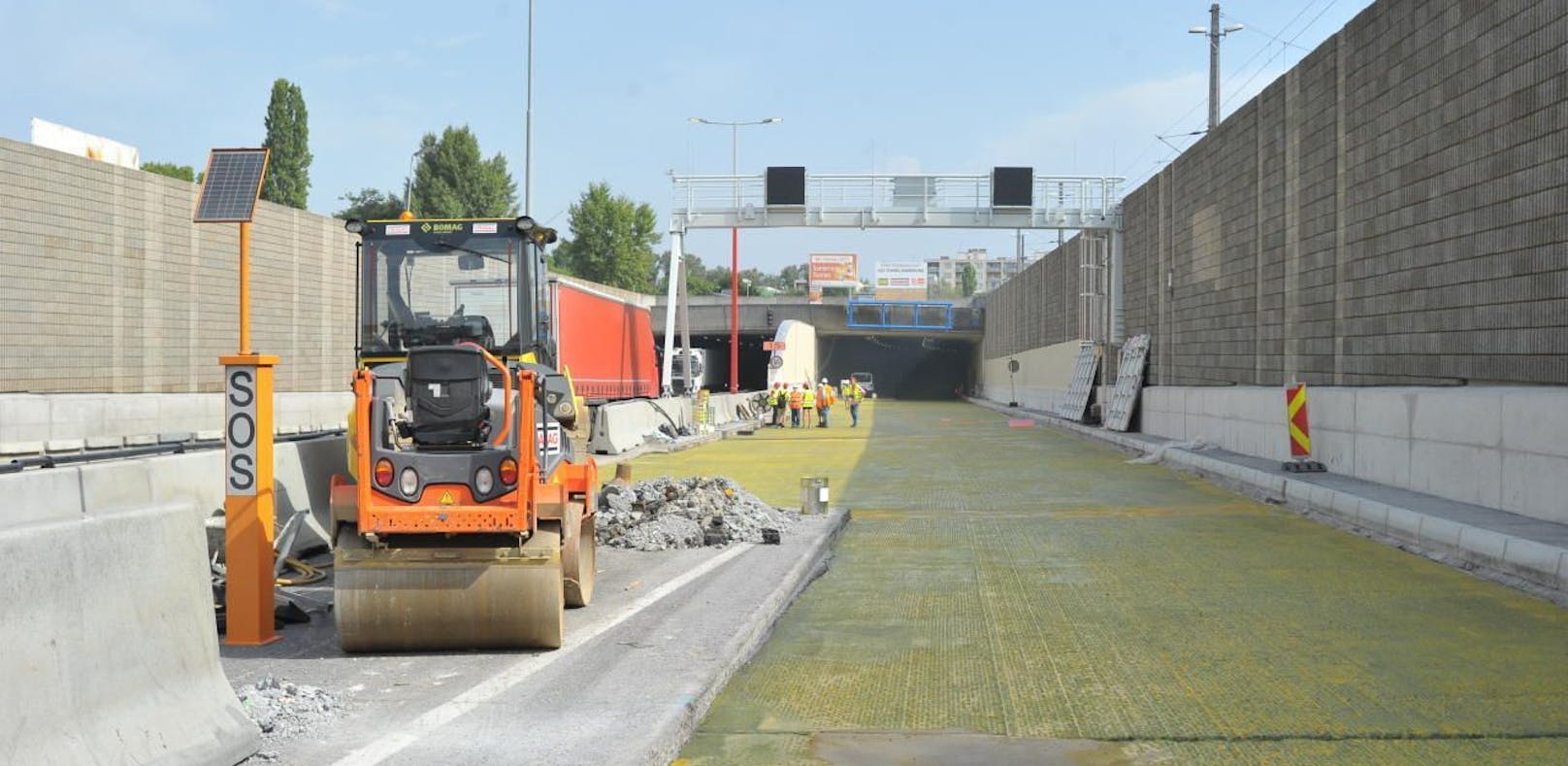 Die Arbeiten im Stadlauer Tunnel sind bald beendet.