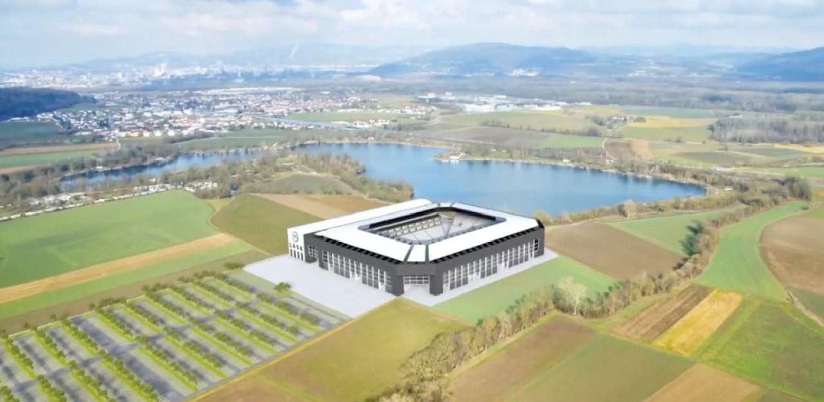So soll das neue LASK-Stadion aussehen. (Bild: LASK)