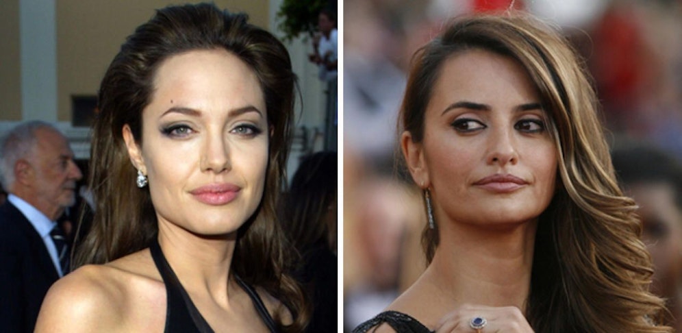Angelina Jolie (li.) und Penélope Cruz