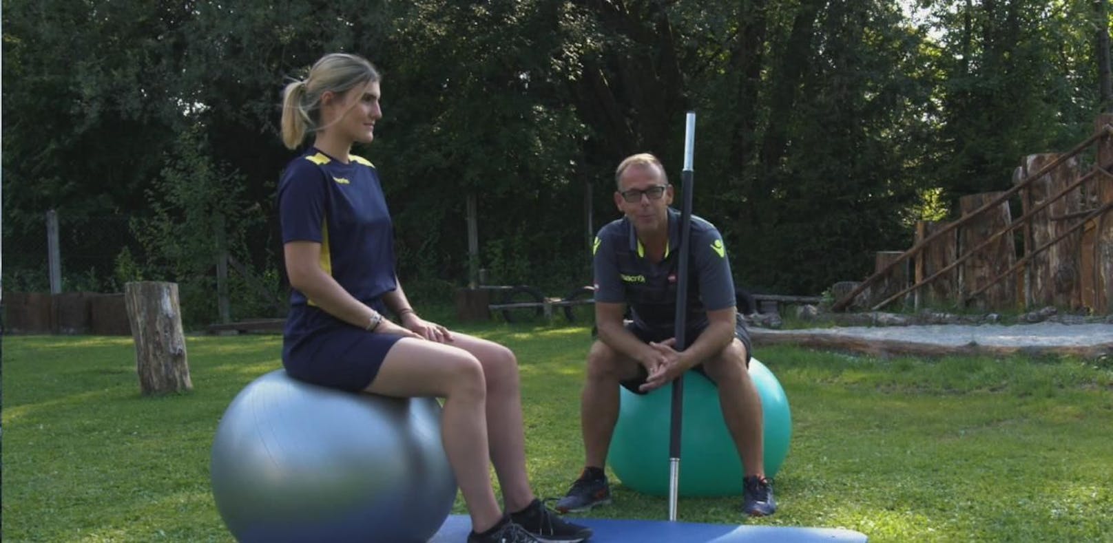 Fitness-Coach Gernot Schweizer in Aktion.