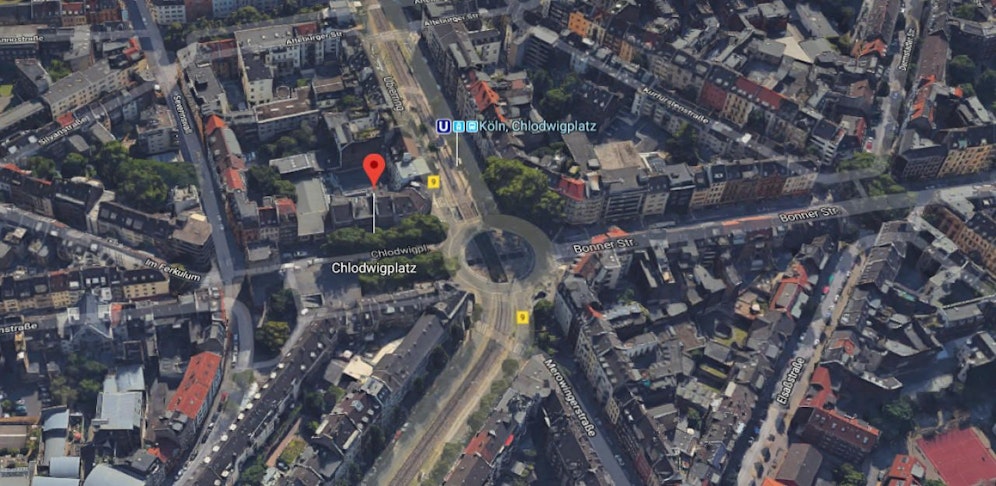 Der Vorfall passierte an der Haltestelle Chlodwigplatz in Köln
