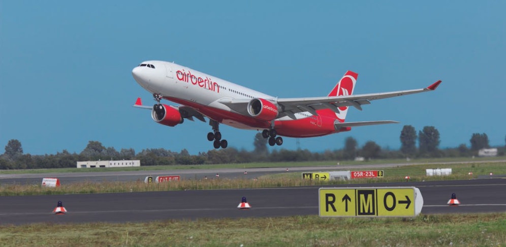 Heben wohl bald nicht mehr ab: die Flugzeuge von Air Berlin.