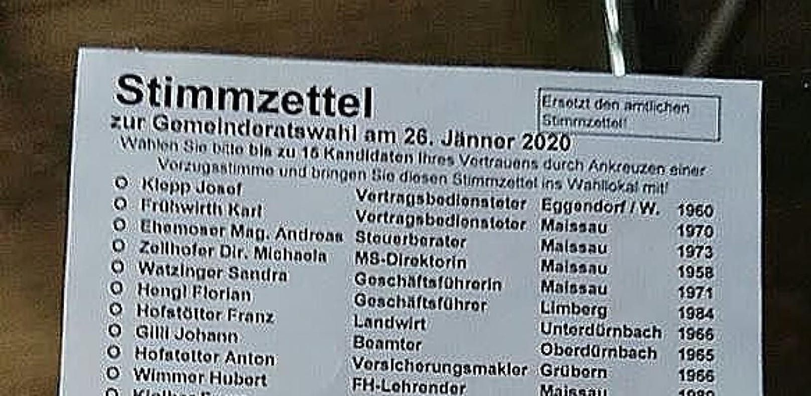 ÖVP-Stimmzettel ärgern die Neos.