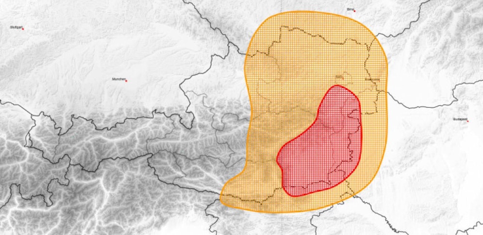 Im Osten Österreichs kommt es ab heute zu Gewittern.