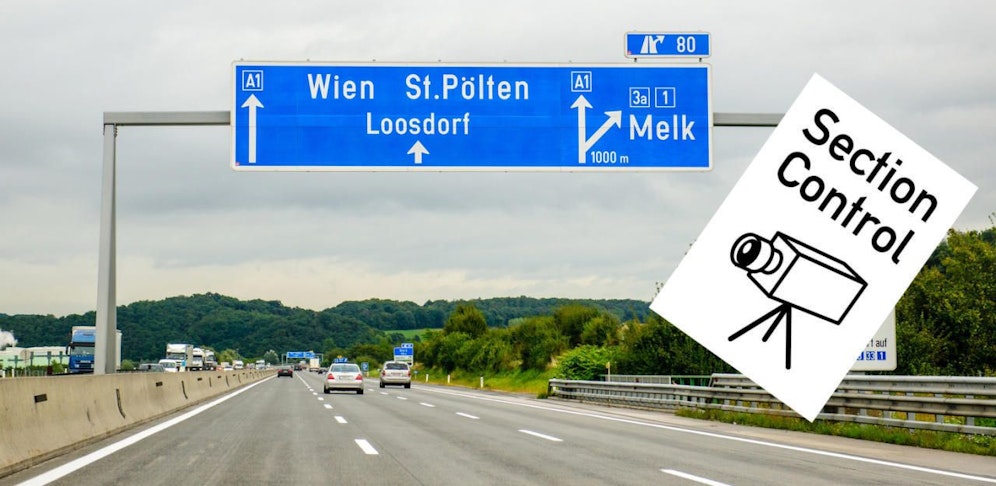 Hier hatte man die Section Control gerade hinter sich, für viele gibt es aber ein Andenken.