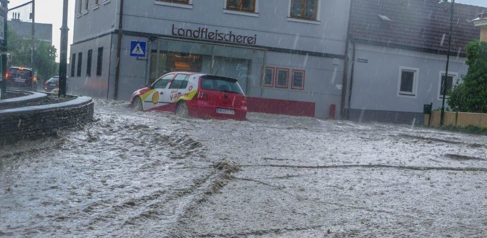 Hochwasser: Schwere Gewitter nur in Willendorf