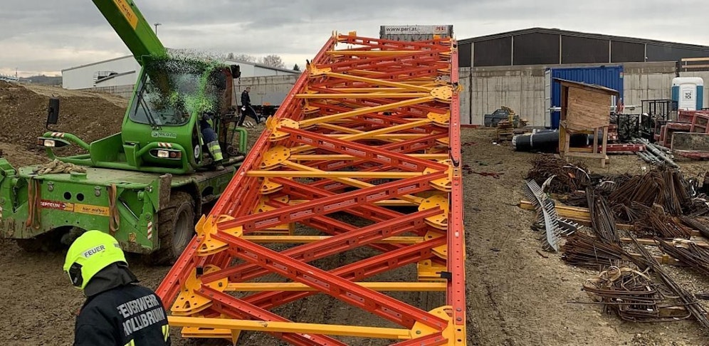 Arbeiter wurde von einem Baugerüstteil tödlich verletzt.