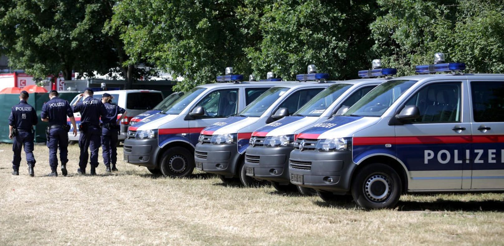 Riesen-Polizeiaufgebot am Donauinselfest.