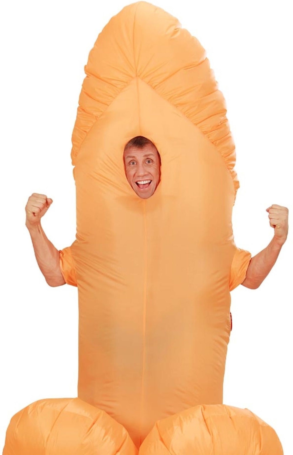 Kennen Sie diesen Mann? So oder so ähnlich soll der gesuchte Zeuge im Penis-Kostüm ausgesehen haben!