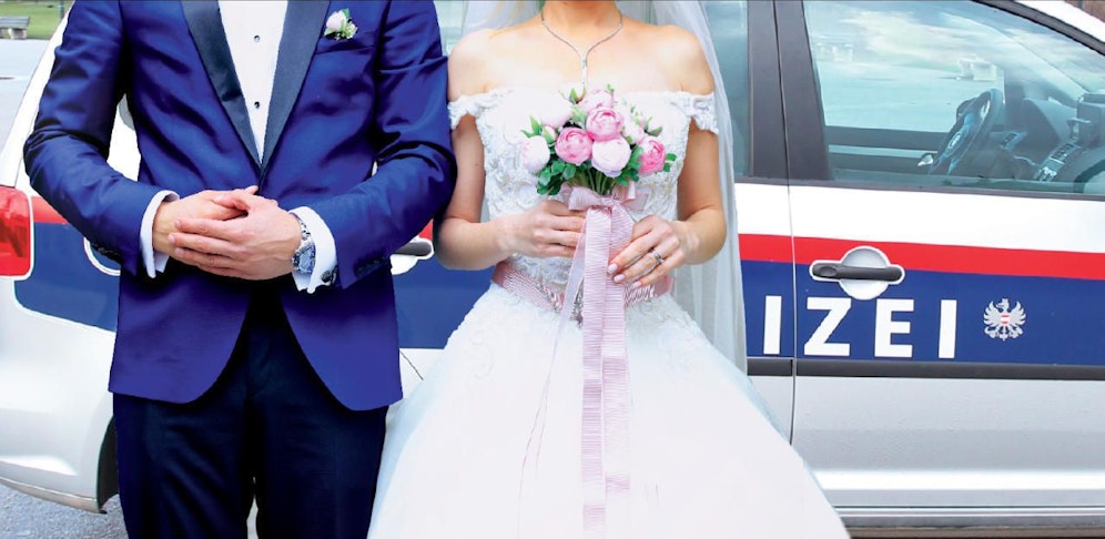 Polizeieinsatz bei Hochzeit in Wien-Favoriten. 
