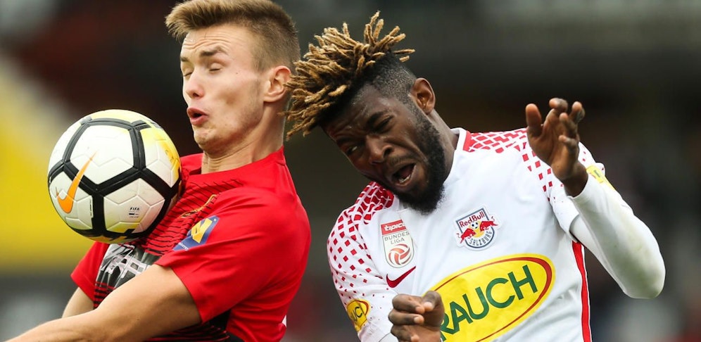 Die Admira (li. Kalajdzic) knöpfte Salzburg im Heimspiel Punkte ab.