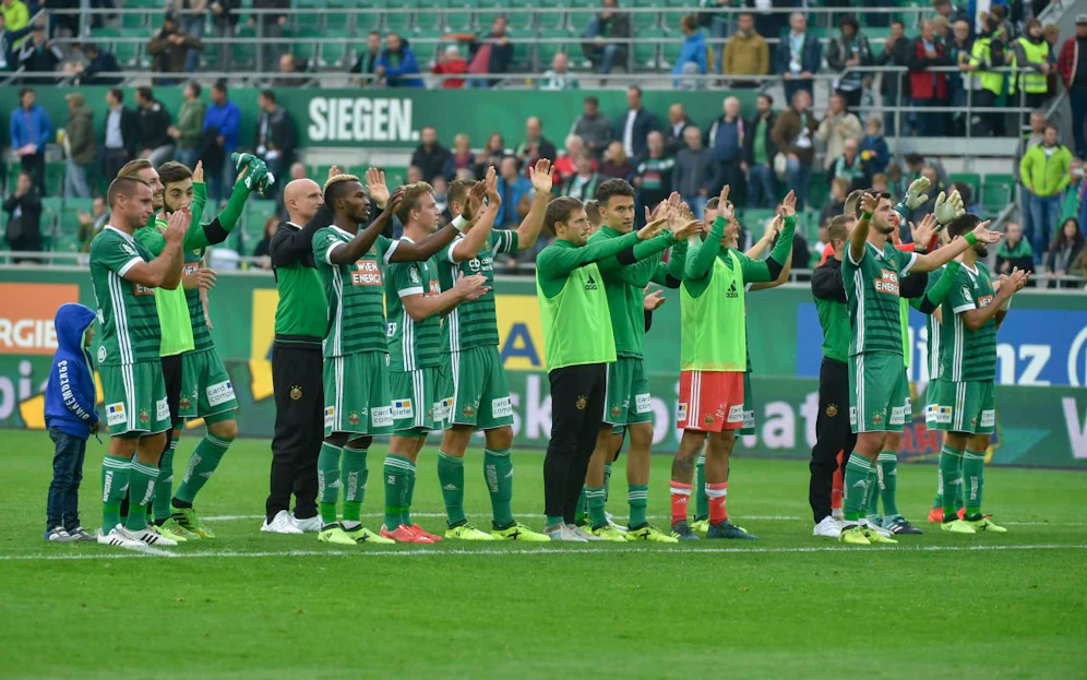 Jubel-Stimmung bei Rapid Wien