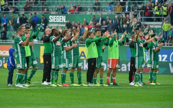 Jubel-Stimmung bei Rapid Wien