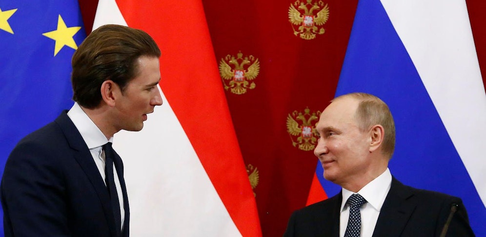 Kurz traf am Mittwoch in Moskau Putin.