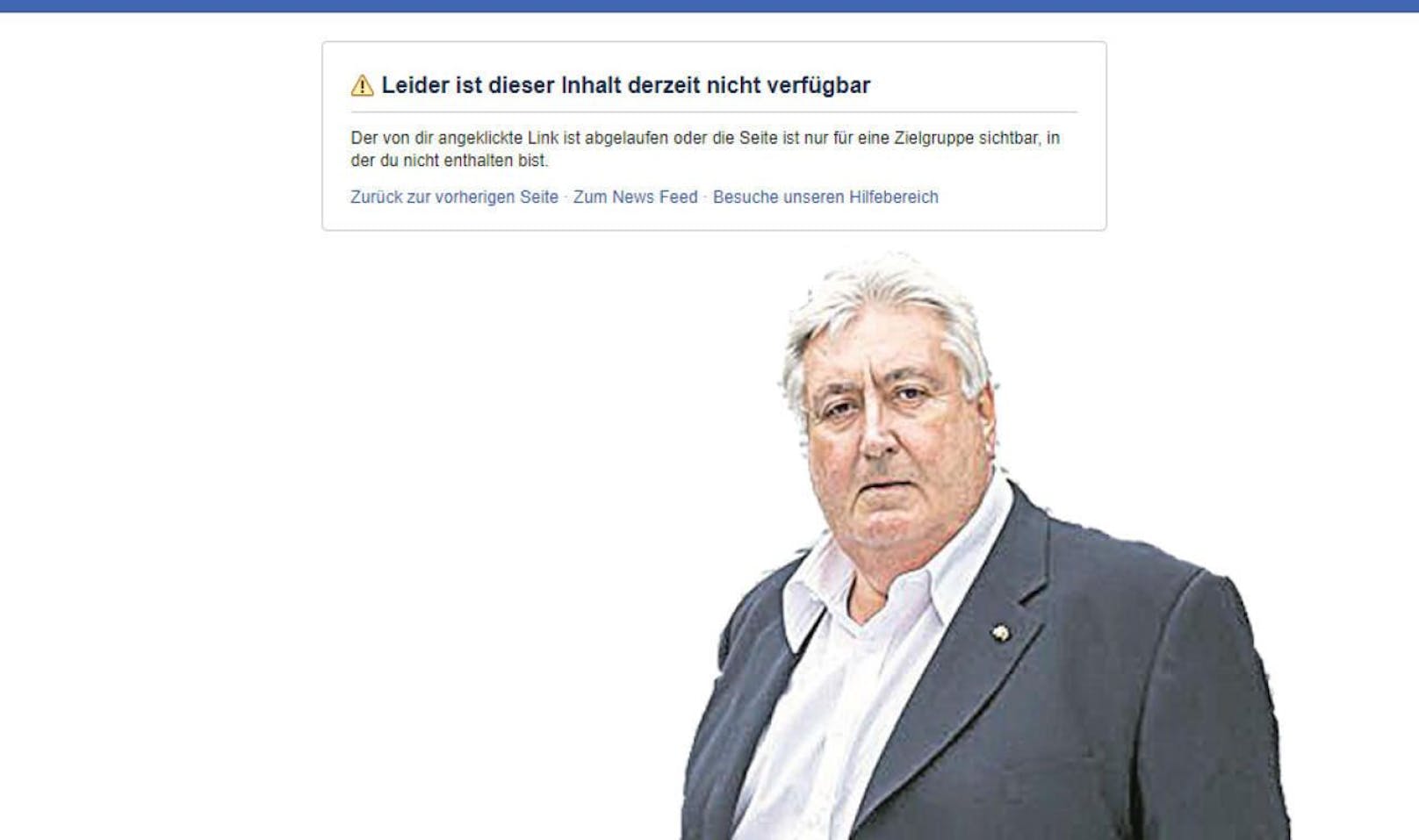 Seit drei Wochen ist die Facebook-Seite von Simmerings Bezirkschef Paul Stadler (FPÖ) gesperrt. Hinter der Sperre vermutet die FPÖ eine Intrige des politischen Mitbewerbers, nun soll das Parlament helfen. 