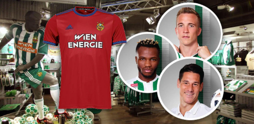 Bolingoli, Payer und Dibon sind vor Ort, mit etwas Glück schenken sie dir ein Trikot. 